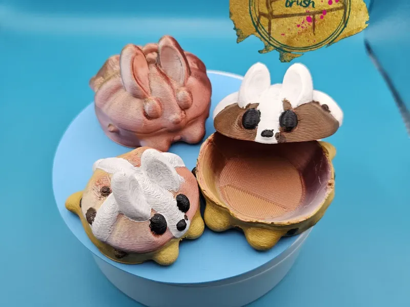 Paashaas, hotcross bun -ny kawaii prullerijendoos konijn min