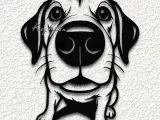 puppy dog face WALL ART HOME DECOR-0