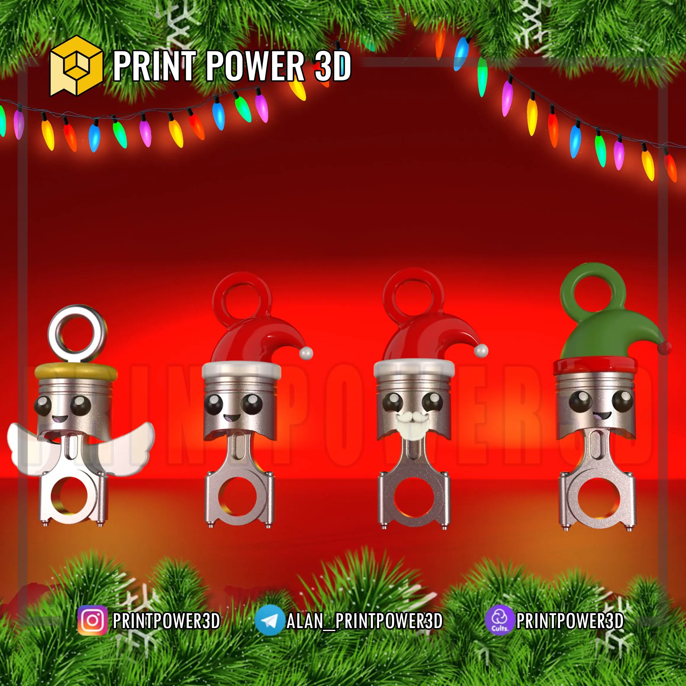 TIERNO ADORNO PISTON NAVIDAD