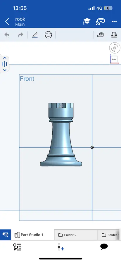 3D Printer Files | 3MF File | Rook chess piece (keyring optional ...