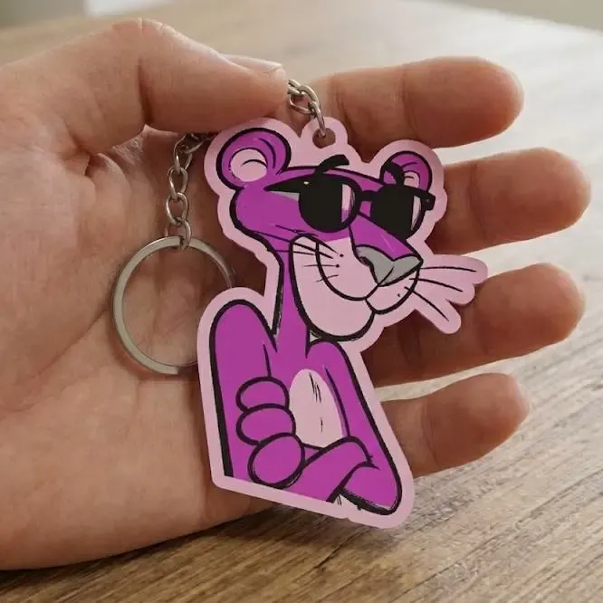 LLAVERO "PANTERA ROSA"
