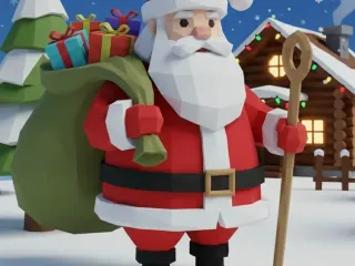 Santa Claus Low Poly