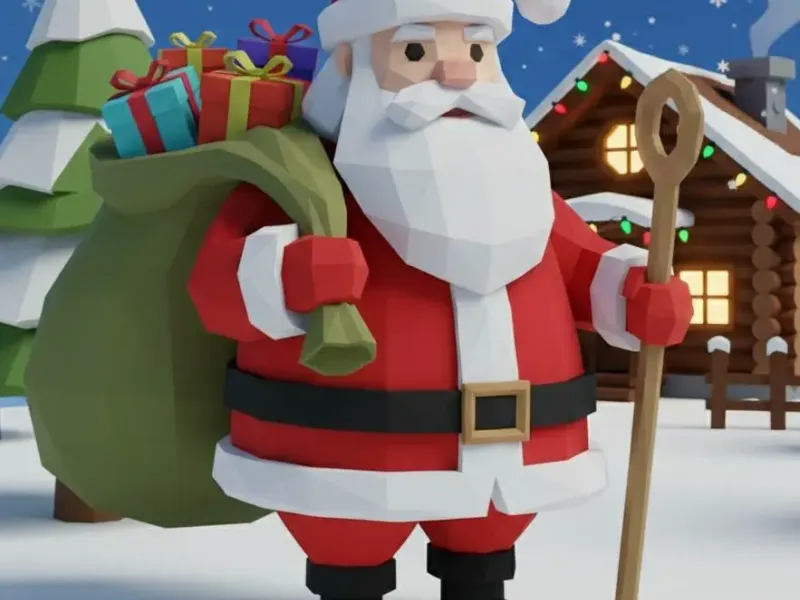 Santa Claus Low Poly