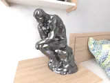 The Thinker  Lowpoly Low Poly-0