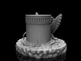 Griffin design pen holder-2