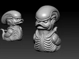 Rubber Duck - Xenomorph - Alien model - 3D print-5