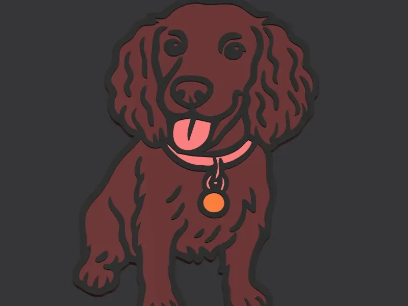 Working Cocker Spaniel Coloured