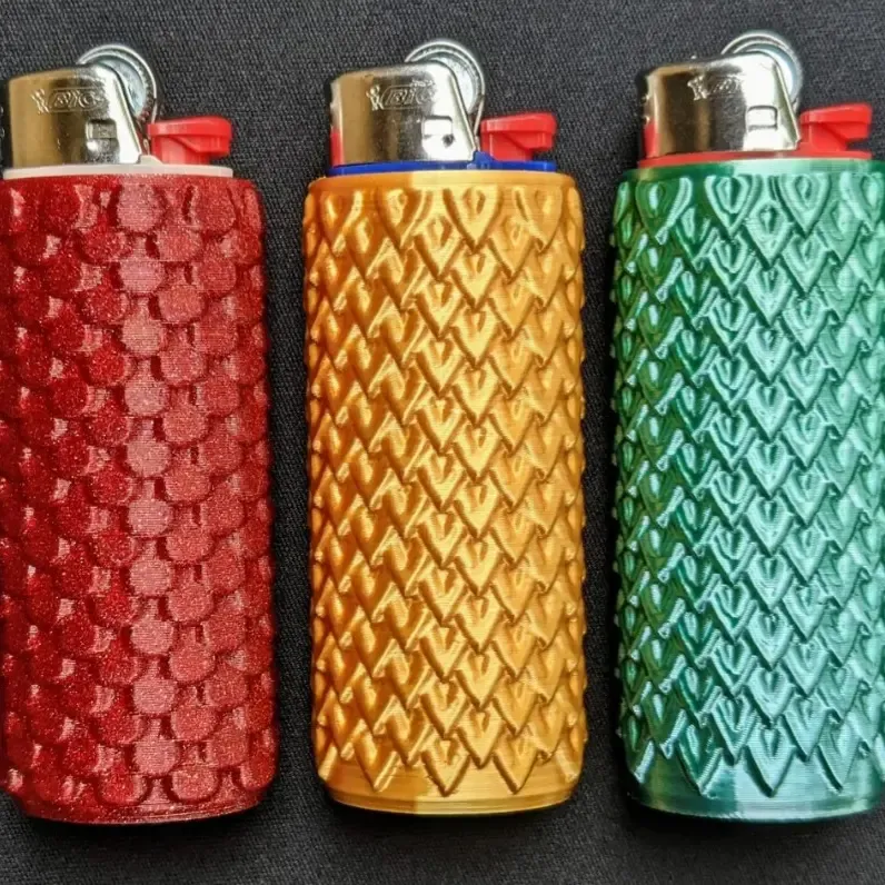 Bic Lighter Case Dragon Scales & Mermaid Skin

