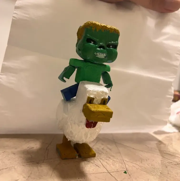 Minecraft chicken jockey
