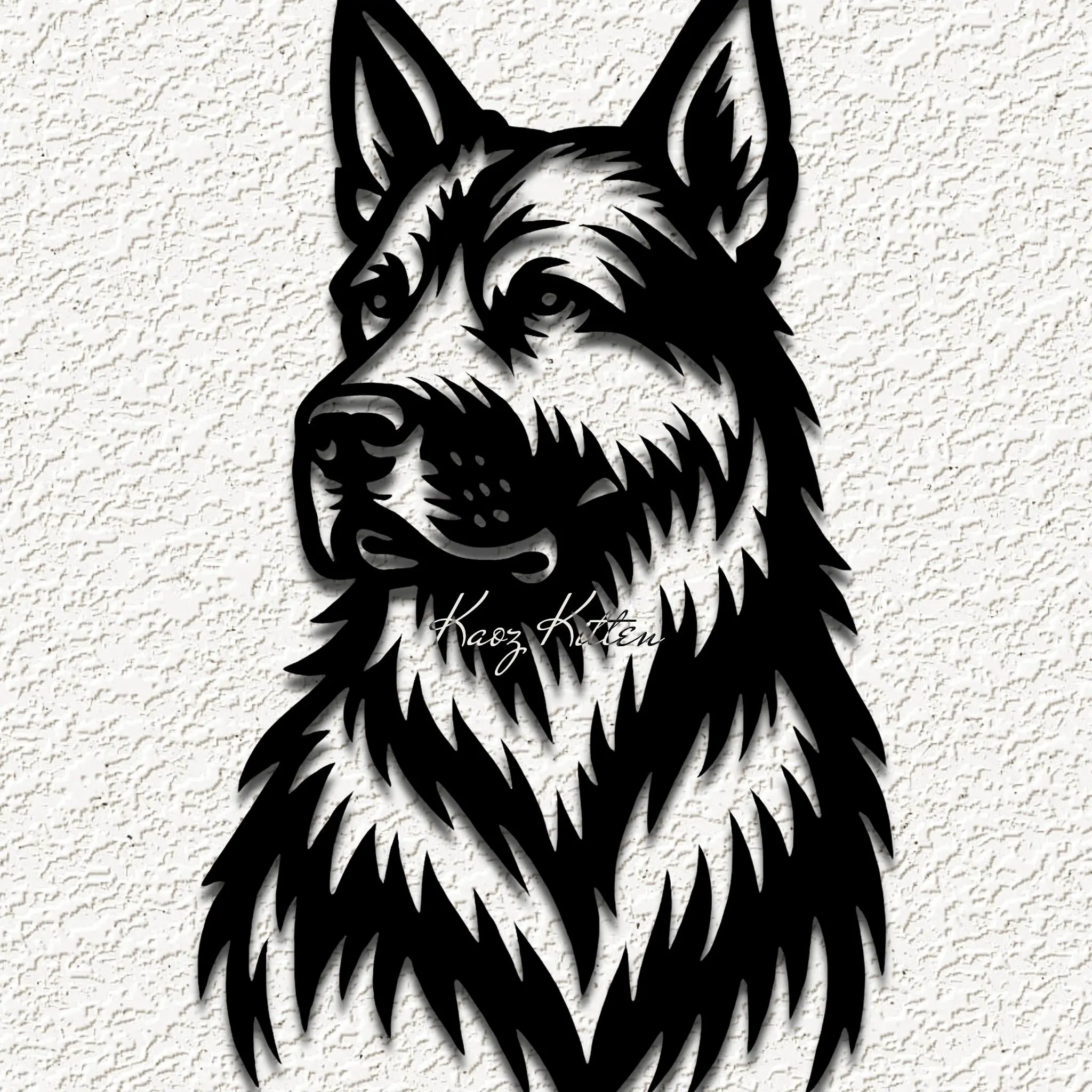 german shepherd puppy dog wall art home decor