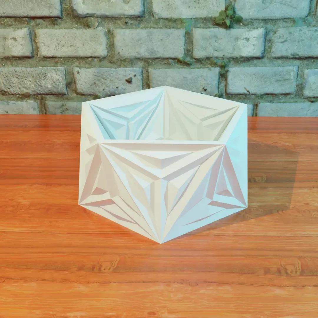 icosahedron geometric planter 3