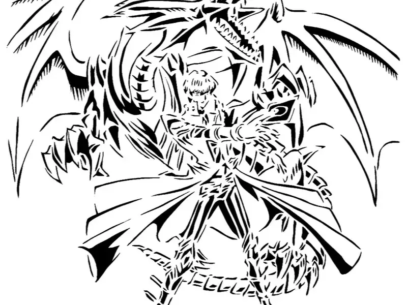Seto Kaiba stencil 2