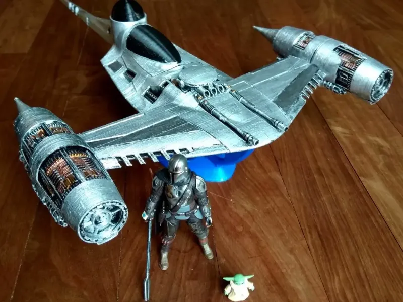 Naboo fighter N1 Mandalorian Version for action figures