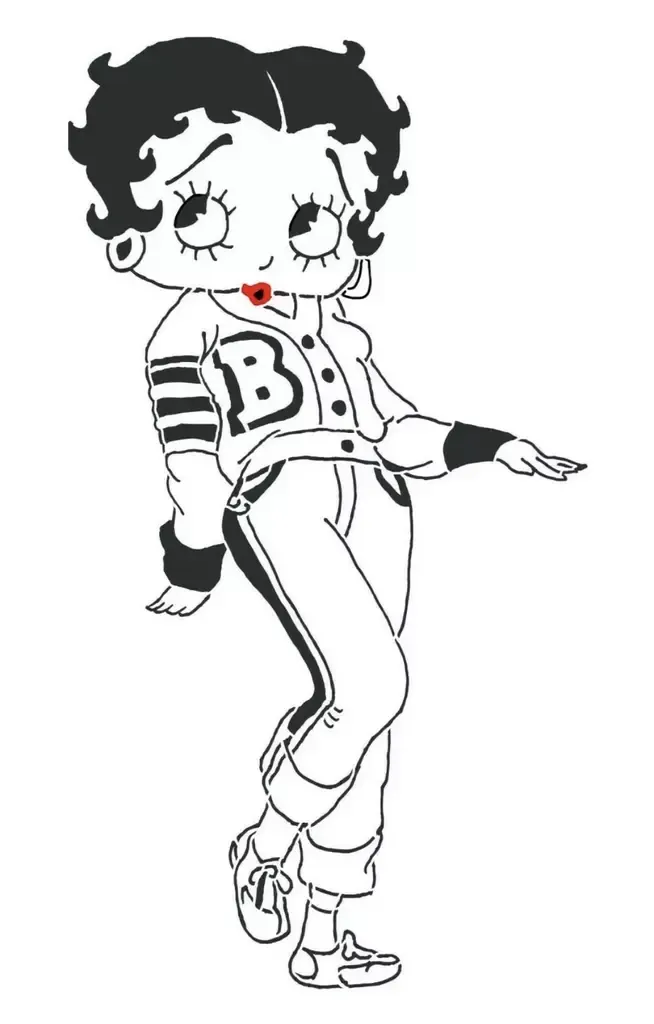 Betty Boop șablon 8