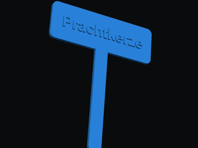 Prachtkerze Pflanzschild 