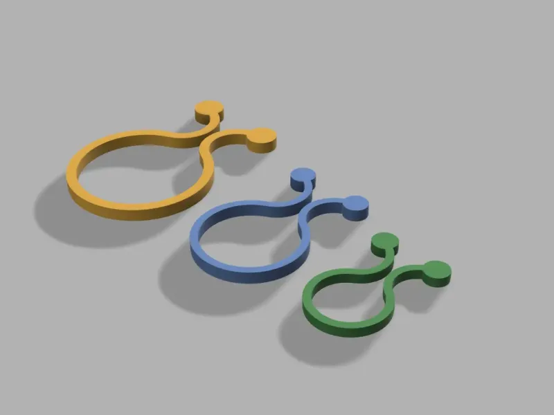 Clip per cavi di varie misure 10mm-15mm-20mm