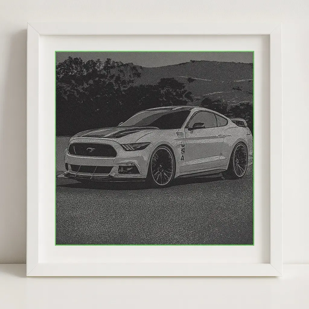 Mustang GT 3D-Art Picture