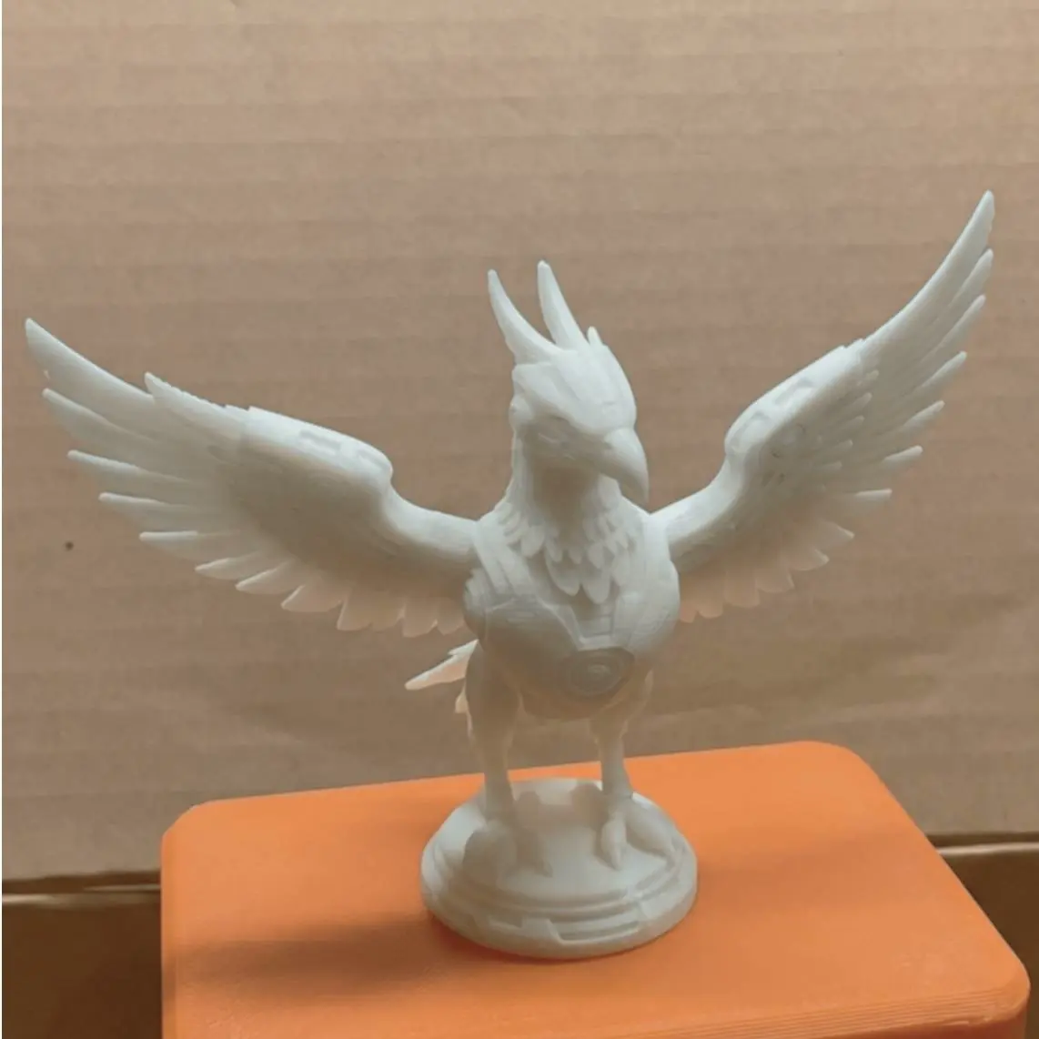 Mecha phoenix statue