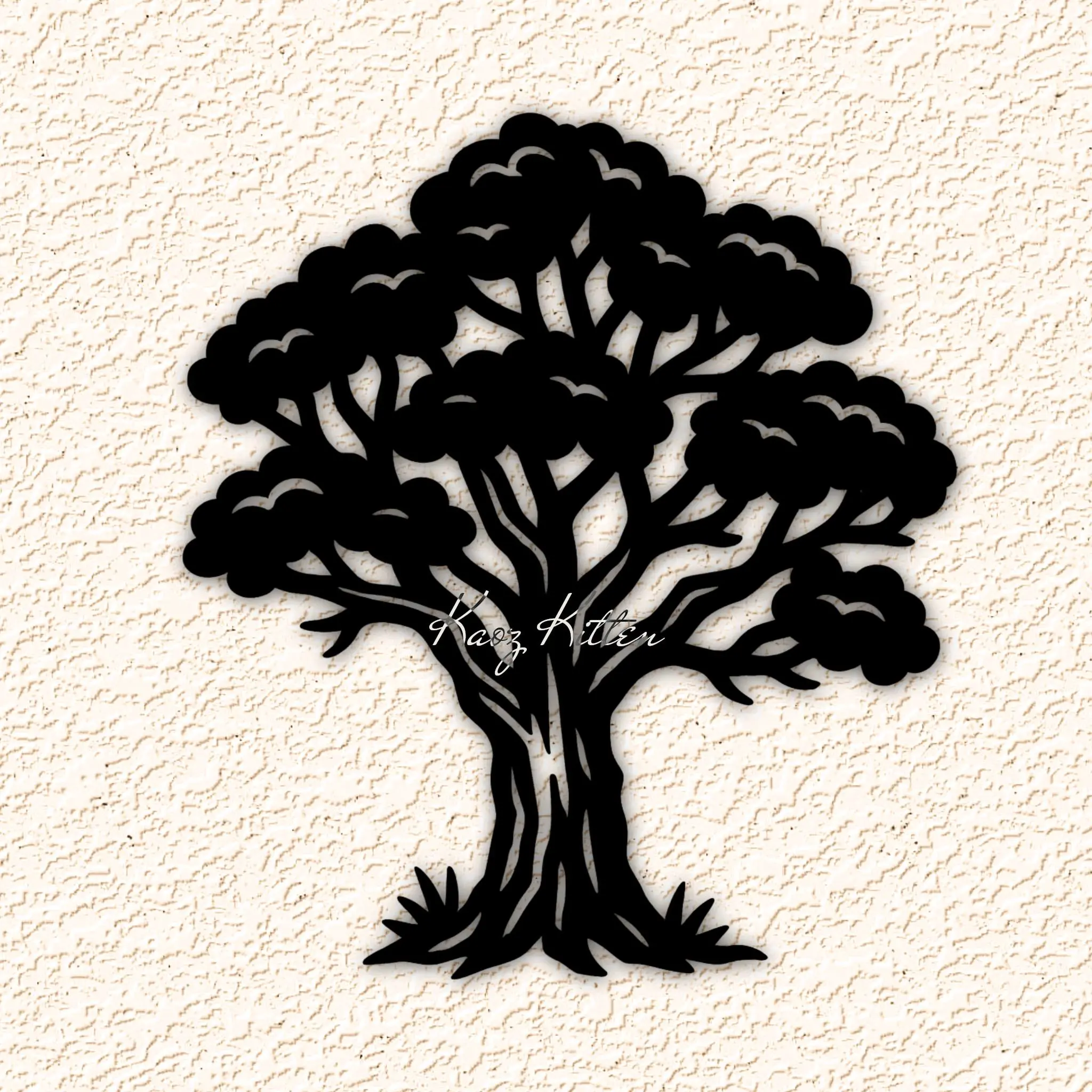 oak tree wall art home decor