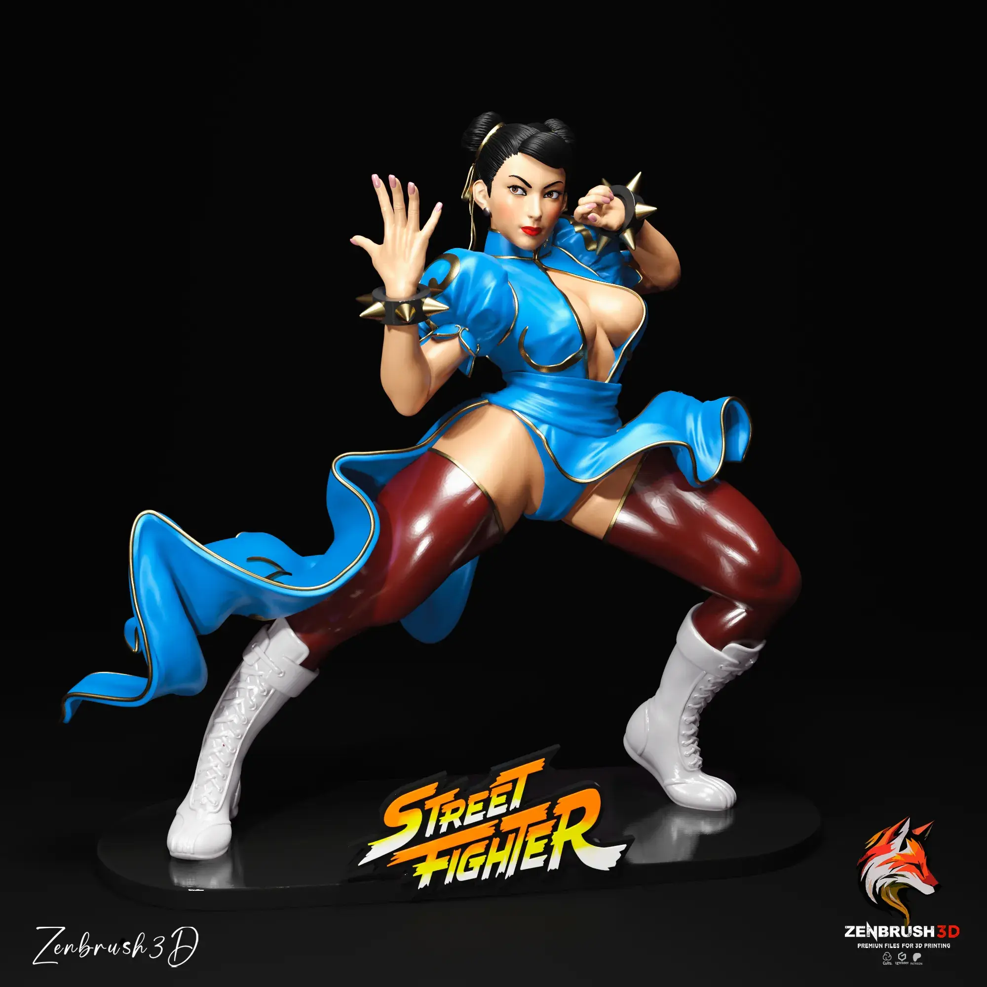 CHUN-LI - STREET FIGHTER - NUDE + IMPRESSÃO 3D NFSW