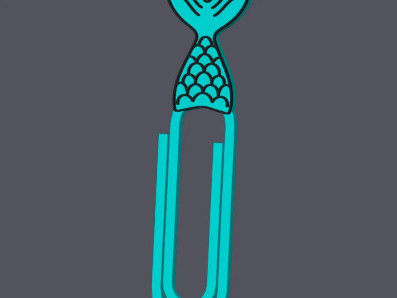 Mermaid Tail - Paperclip v1