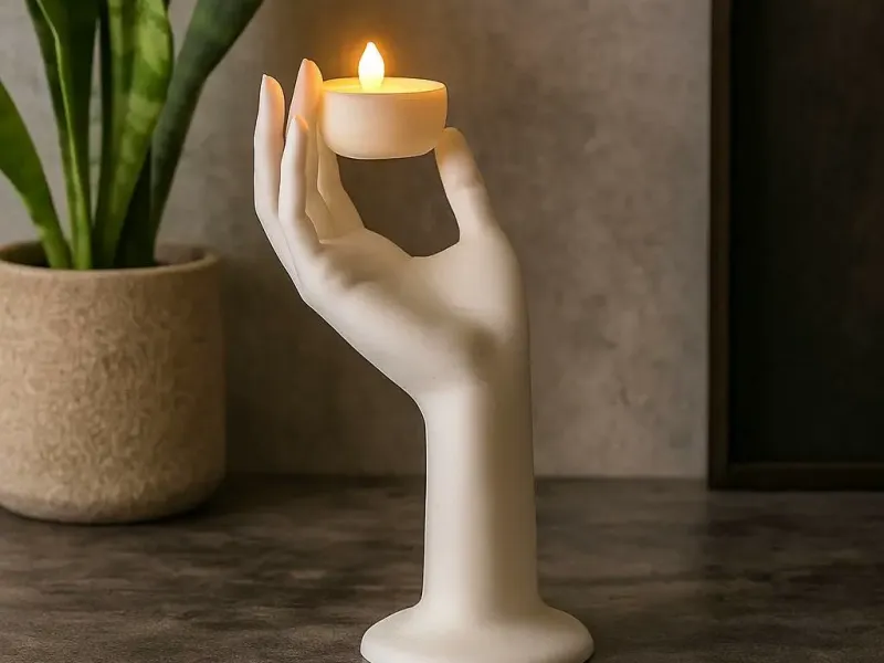 Serenity Hand LED Candle Holder