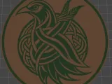 Celtic Raven Coaster-0