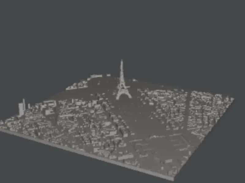 3D paris model