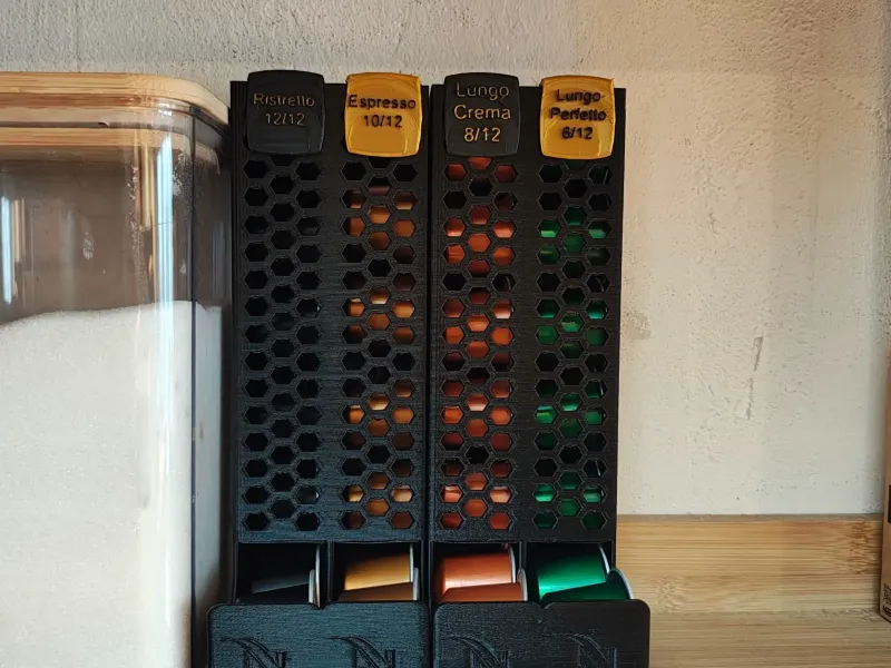 Nespresso 咖啡胶囊架标签