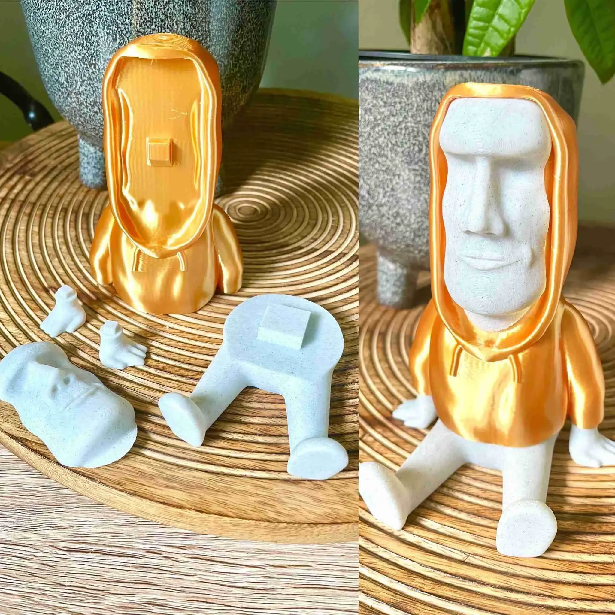 Moai Phone Holder - Multiparts - No supports