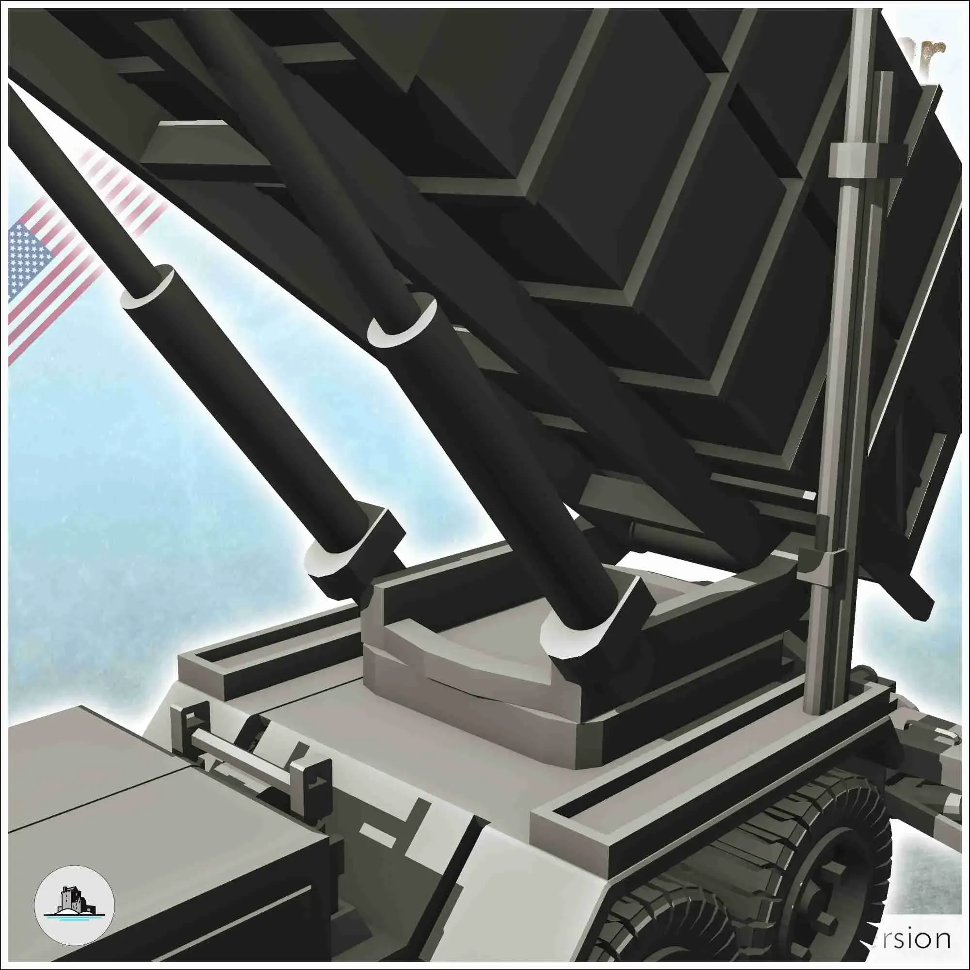 US MIM-104 Patriot air defense battery system (3) - scenery