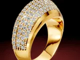 Mountain diamond Pave Ring-6