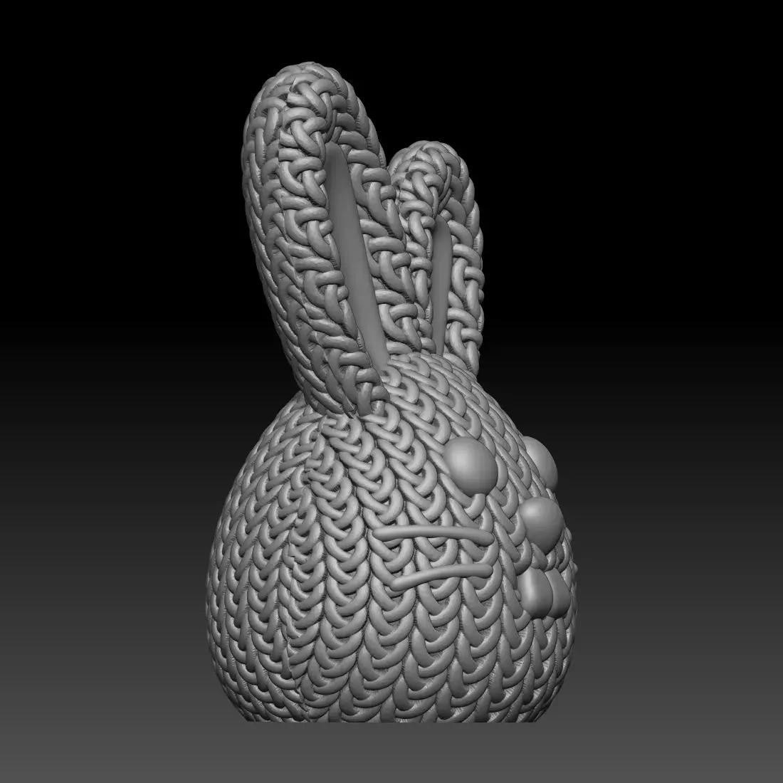 Knitted Easter Bunny