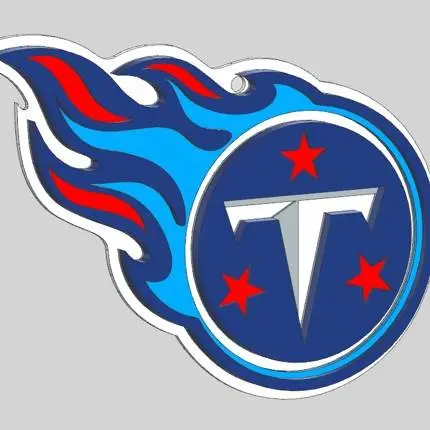 Tennessee Titans. in layers to be able to print in colors