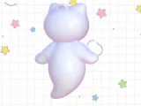 GHOST CAT CHARM \ KEYCHAIN-4