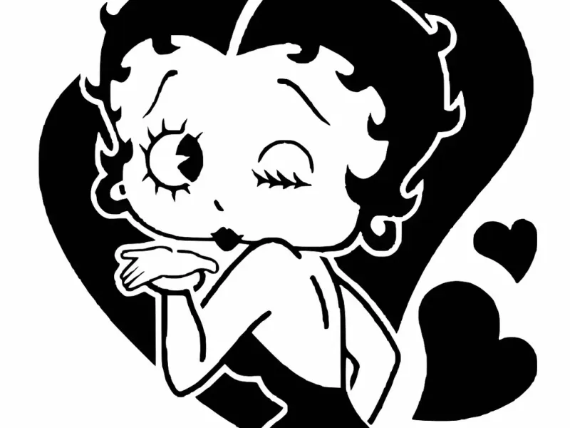 Betty Boop șablon 9