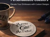Custom coaster with inscription-0
