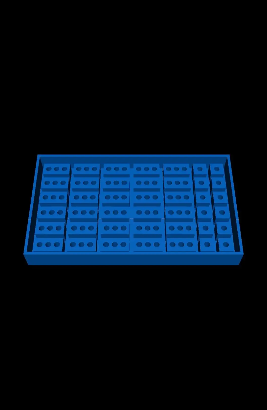 miniature 3 hole brick mold