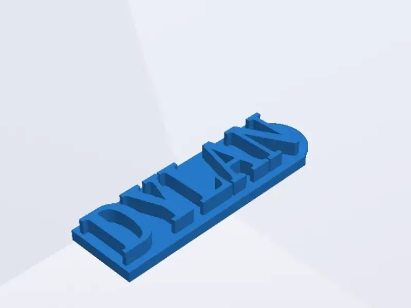 Llavero con el nombre Dylan.
