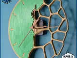 Voronoi design wall clock-8