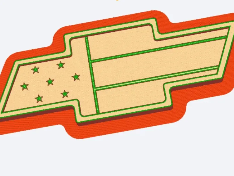 chevy bowtie american Flag