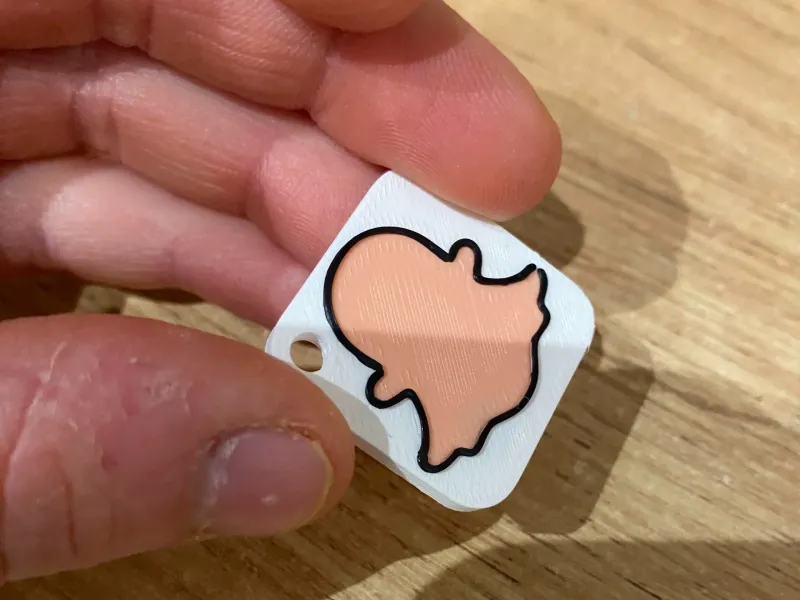 chaveiro NFC com fantasma de Halloween e Snapchat