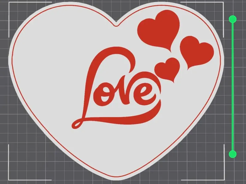 Customisable BLANK Valentines Love heart - Win her heart ❤️