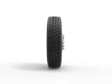Front custom wheel of semi truck V4 Scale 1:25-3