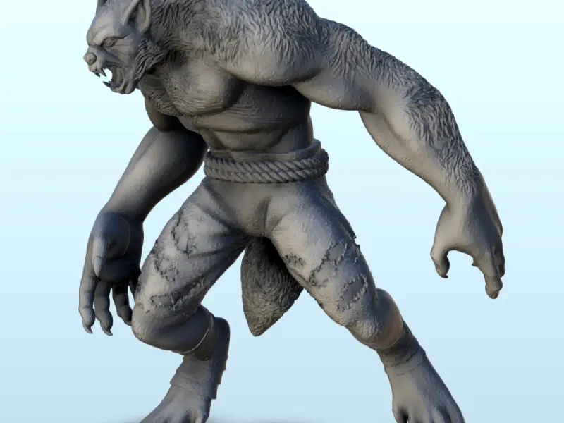 Lupo mannaro (+ versione pre-supportata) (4) - miniature warhamme