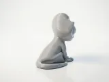 Cute Lizard Figurine Chibi Character 3D Printable-1