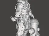 boy beside fire hydrant statue-2