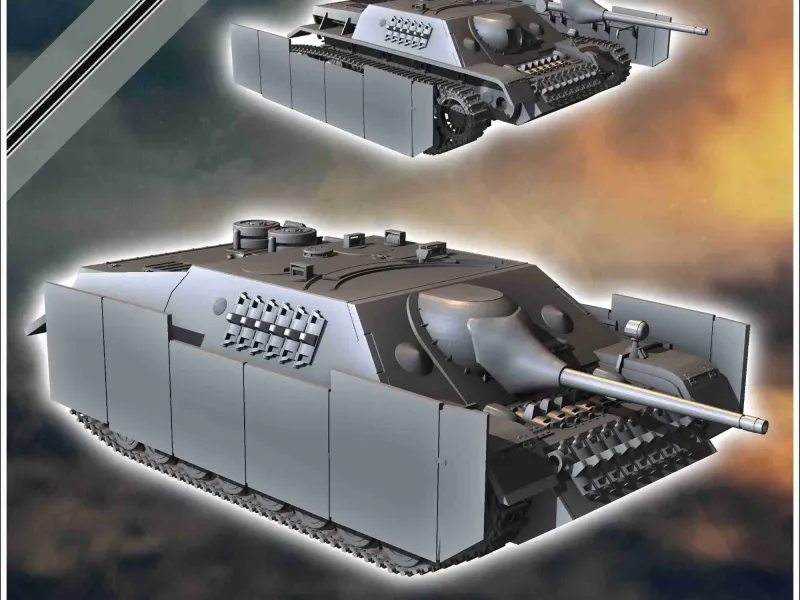 Jagdpanzer IV/70 (V) - miniatures tank ww2 flames war bolt a