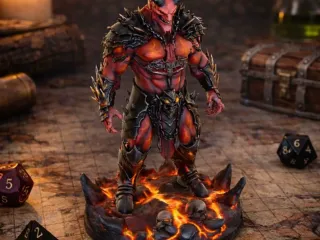 Infernal Guardian D&D tabletop miniature