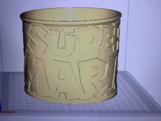 super Mario lithophan lamp shade